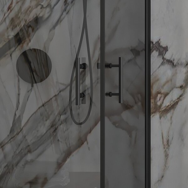 Kamalu box doccia 70x80 doppio battente vetro fumé altezza 200h | ks2800af