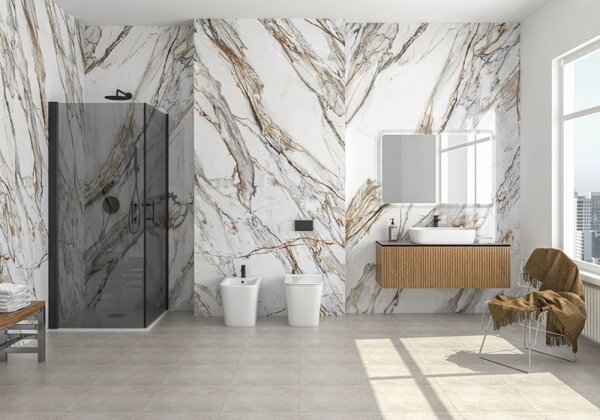 Kamalu box doccia 70x80 doppio battente vetro fumé altezza 200h | ks2800af