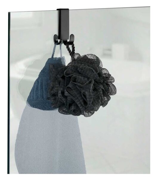 Set di accessori per il bagno nero in metallo autoportante Classic - Wenko