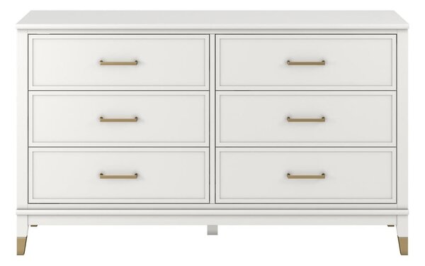 Cassettiera bianca 144x85x41 cm Westerleigh – CosmoLiving by Cosmopolitan