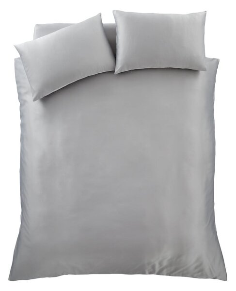 Biancheria grigia per letto matrimoniale 200x200 cm Silky Soft - Catherine Lansfield