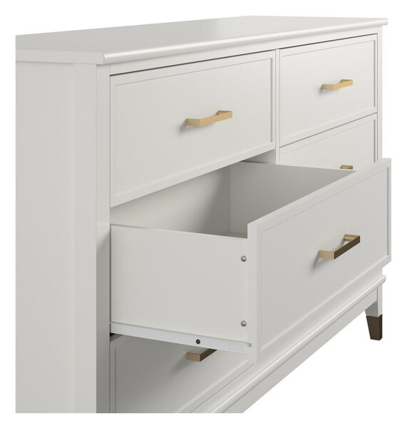 Cassettiera bianca 144x85x41 cm Westerleigh – CosmoLiving by Cosmopolitan