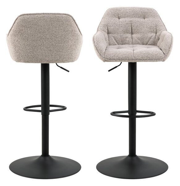 Set di 2 sgabelli da bar girevoli grigio chiaro 109 cm Brooke - Actona