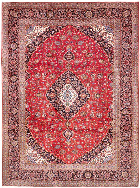 Tappeto Ardakan Persia Medaglione Rosso Blu 293x396 Cm