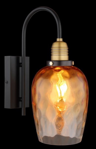 Globo 15786W - Applique SALVY 1xE27/60W/230V arancione