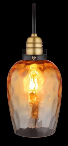Globo 15786W - Applique SALVY 1xE27/60W/230V arancione