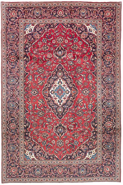 Tappeto Ardakan Persia Medaglione Rosso Blu Scuro 200x308 Cm