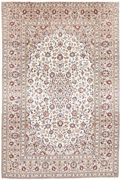 Tappeto Kashan Persia Medaglione Crema Beige 200x305 Cm