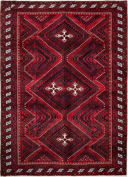 Tappeto Lori Persia Geometrico Rosso Blu 213x295 Cm