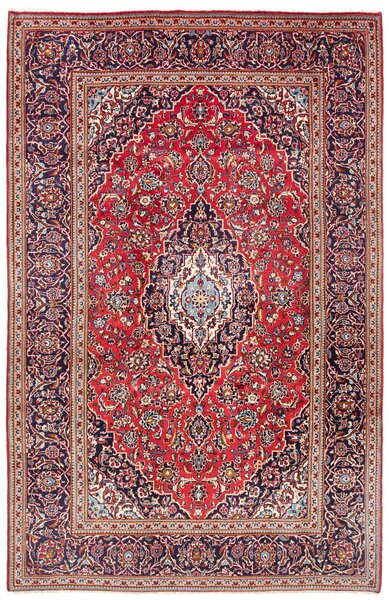 Tappeto Ardakan Persia Medaglione Rosso Blu 197x308 Cm