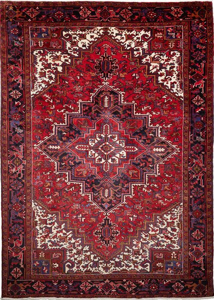 Tappeto Gorawan Persia Geometrico Rosso Blu 237x332 Cm