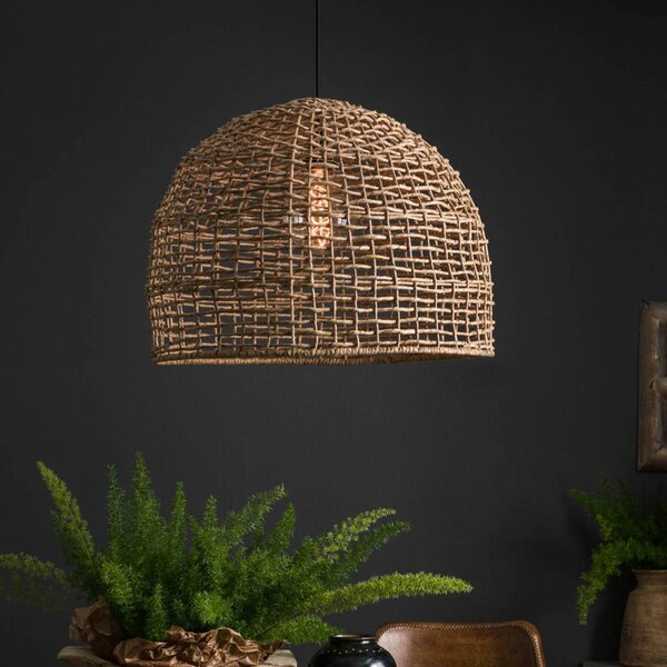 PR Home Lampada a sospensione Cebu, dimmerabile, Legno chiaro, Soggiorno / Sala da pranzo, Legno, Campagna / Rustiche, Lampada a sospensione