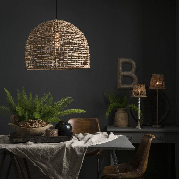 PR Home Lampada a sospensione Cebu, dimmerabile, Legno chiaro, Soggiorno / Sala da pranzo, Legno, Campagna / Rustiche, Lampada a sospensione