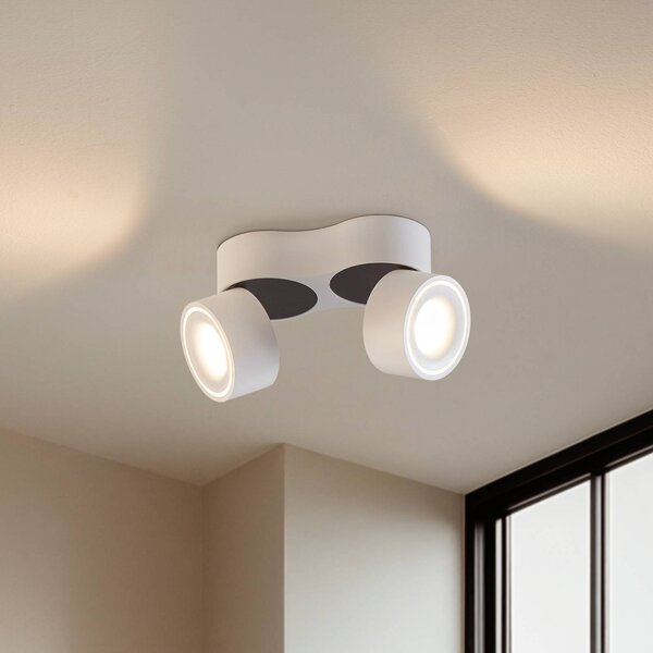 Arcchio Faretto da soffitto a LED Rotari, bianco, 2 luci, 2270 lm Rotari Arcchio, dimmerabile, Bianco / Opale, Corridoio, Alluminio, Moderno