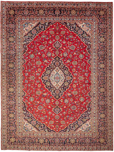 Tappeto Ardakan Persia Medaglione Rosso Blu 260x350 Cm