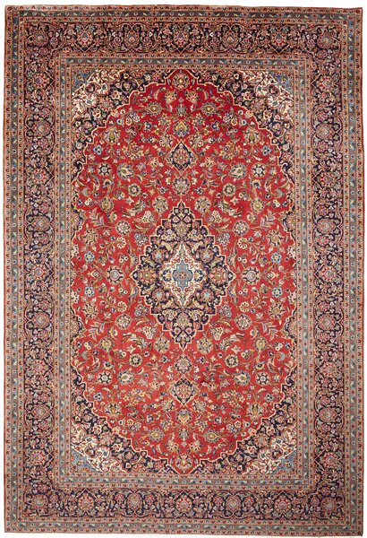 Tappeto Ardakan Persia Medaglione Rosso Blu 256x376 Cm