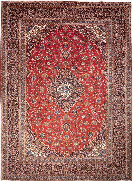 Tappeto Ardakan Persia Medaglione Rosso Blu 300x410 Cm