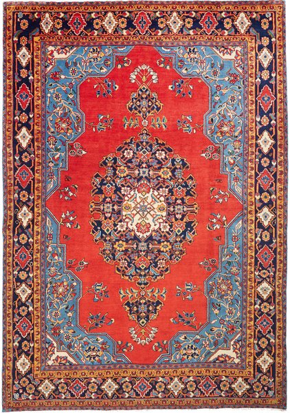 Tappeto Wiss Persia Medaglione Rosso Blu 238x343 Cm