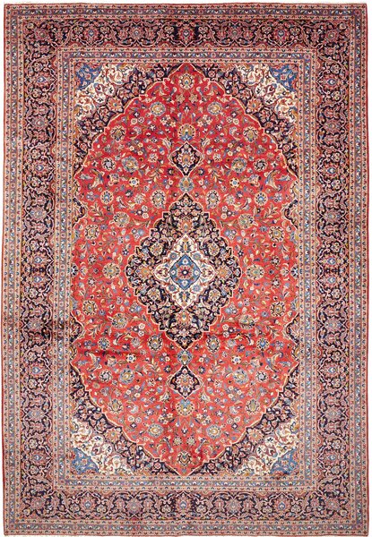 Tappeto Ardakan Persia Medaglione Rosso Blu 303x448 Cm