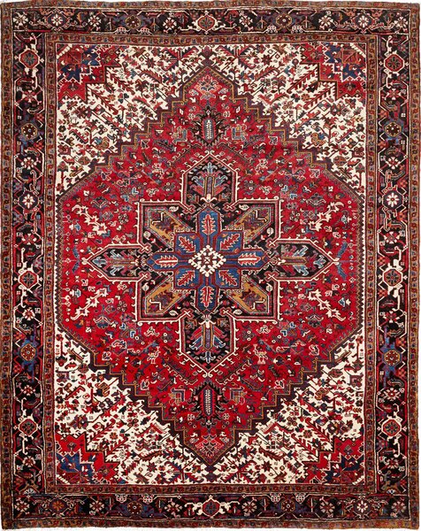 Tappeto Gorawan Persia Medaglione Rosso Blu 255x327 Cm