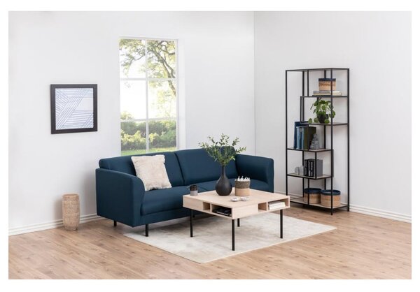 Libreria in rovere nero/naturale 77x185 cm Seaford - Actona