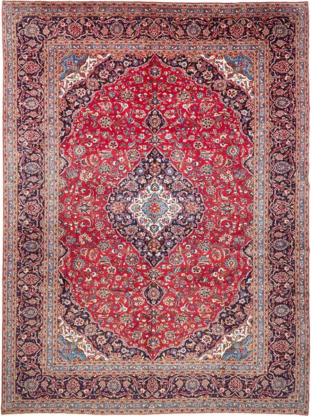 Tappeto Ardakan Persia Medaglione Rosso Blu Scuro 300x404 Cm