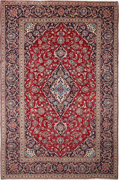 Tappeto Ardakan Persia Medaglione Rosso Blu 200x303 Cm