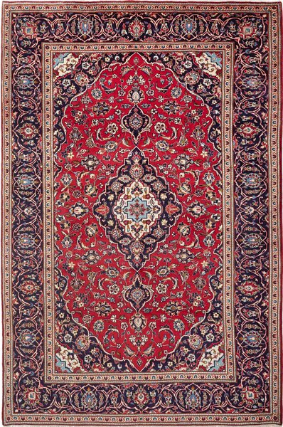 Tappeto Ardakan Persia Medaglione Rosso Blu 192x295 Cm