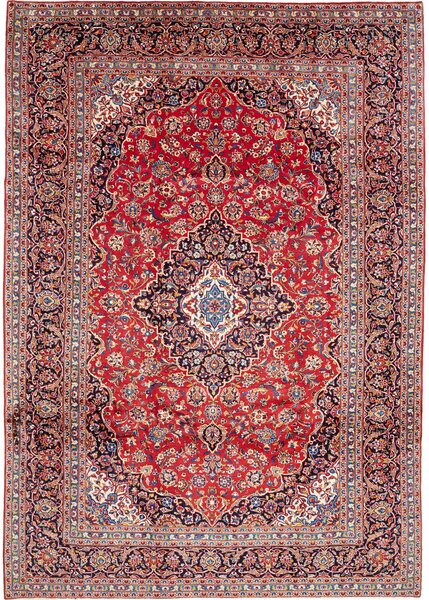 Tappeto Ardakan Persia Medaglione Rosso Blu Scuro 248x350 Cm