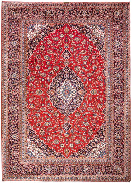 Tappeto Ardakan Persia Medaglione Rosso Blu 250x348 Cm