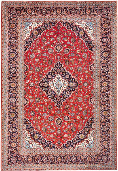 Tappeto Ardakan Persia Medaglione Rosso Blu 250x367 Cm