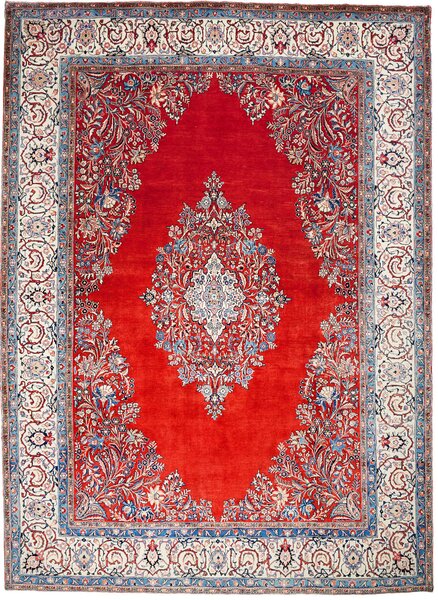 Tappeto Sarough Persia Medaglione Rosso Crema 267x368 Cm