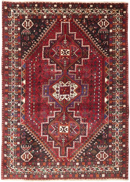 Tappeto Shiraz Persia Geometrico Rosso Blu 186x260 Cm