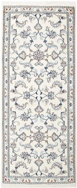 Tappeto Nain Kashmar Persia Floreale Crema Azzurro 83x200 Cm