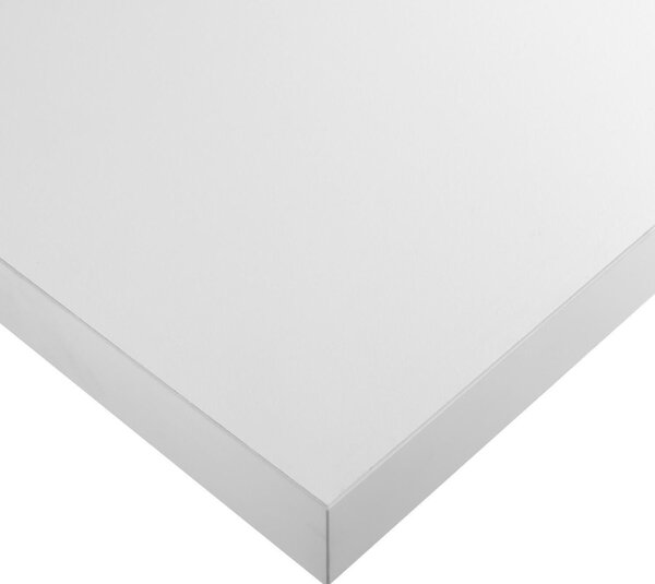 Piano di lavoro in truciolare bianco opaco L 304 x , spessore 3.8 cm