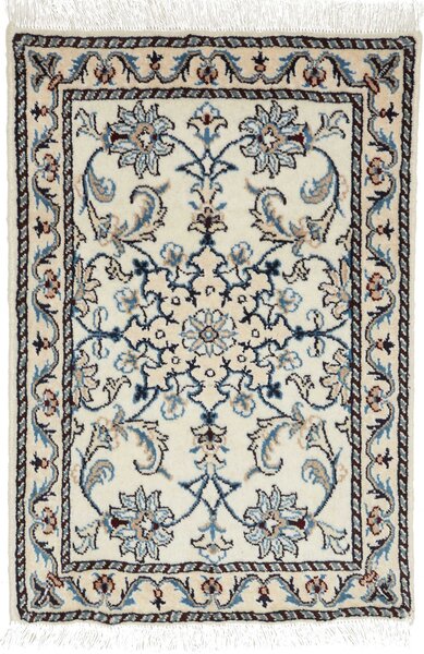 Tappeto Nain Kashmar Persia Floreale Crema Blu 60x90 Cm