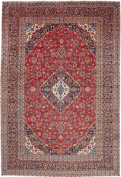 Tappeto Ardakan Persia Medaglione Rosso Blu 250x365 Cm