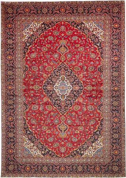 Tappeto Ardakan Persia Medaglione Rosso Blu 280x403 Cm