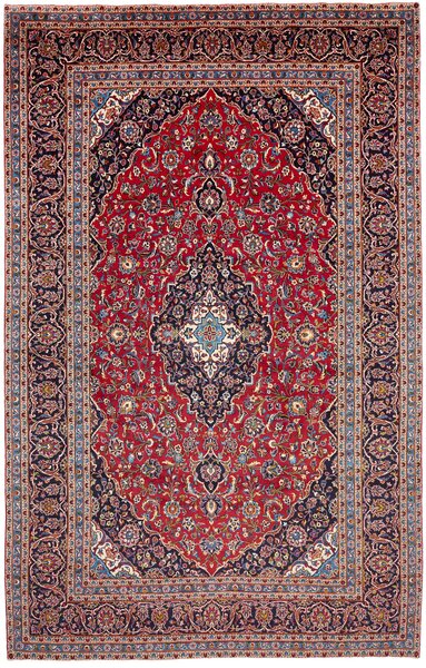 Tappeto Ardakan Persia Medaglione Rosso Blu 245x387 Cm
