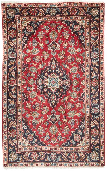 Tappeto Kashan Fine Persia Medaglione Rosso Blu 96x153 Cm