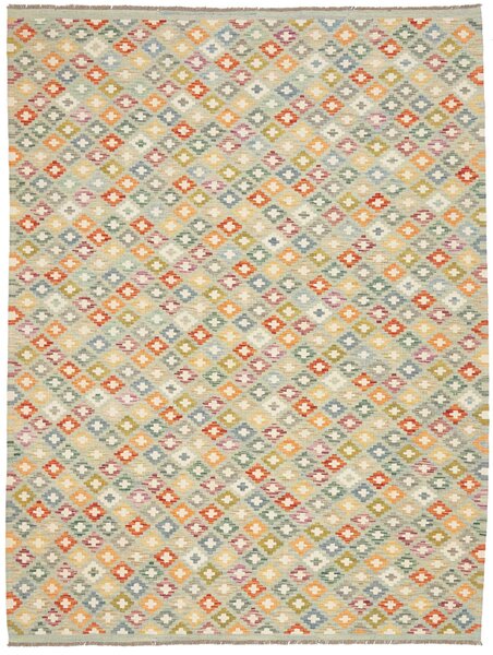Tappeto Kilim Afghanistan Geometrico Multicolore Pastello 178x236 Cm