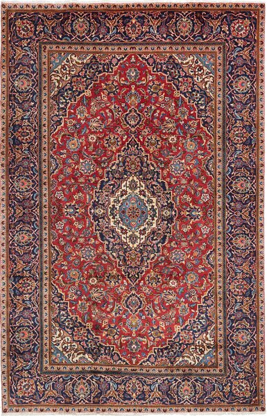Tappeto Ardakan Persia Medaglione Rosso Blu 192x303 Cm