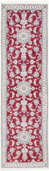 Tappeto Nain Kashmar Persia Medaglione Rosso Crema 83x293 Cm