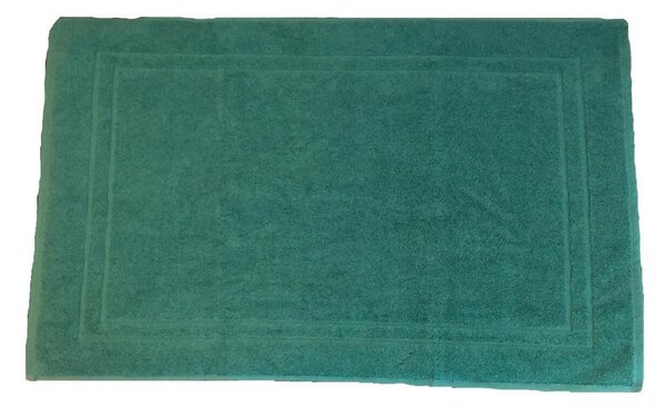 Tappeto bagno rettangolare Eponge in cotone verde 80 x 50 cm