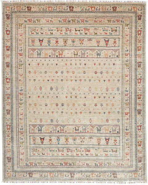 Tappeto Rubin Pakistan Geometrico Beige Policromo 246x303 Cm