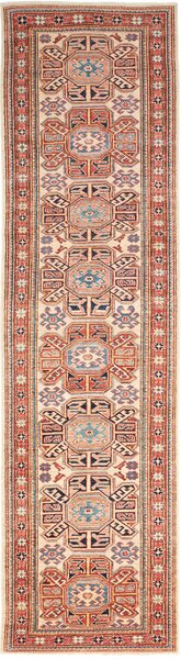 Tappeto Kazak Fine Pakistan Astratto Avorio Rosso 78x286 Cm