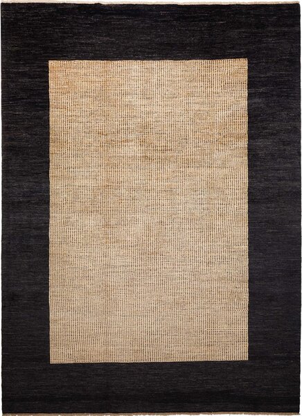 Tappeto Shayan Pakistan Geometrico Beige Nero 151x195 Cm