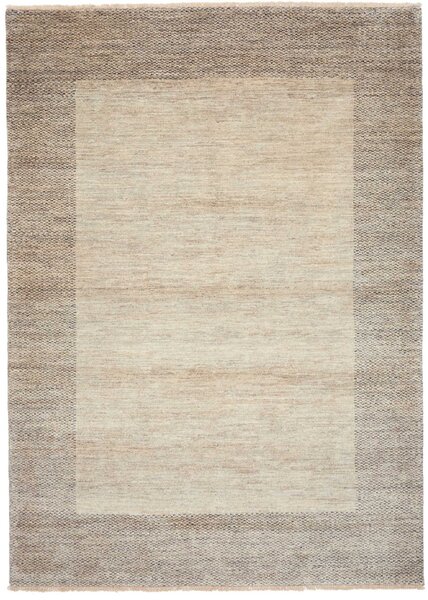 Tappeto Shayan Pakistan Geometrico Crema Tortora 198x248 Cm