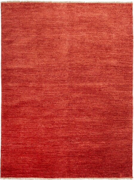 Tappeto Shayan Pakistan Tinta Unita Rosso Mattone 60x89 Cm