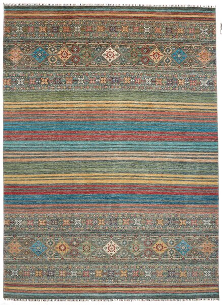 Tappeto Rubin Pakistan Astratto Verde Turchese 276x378 Cm